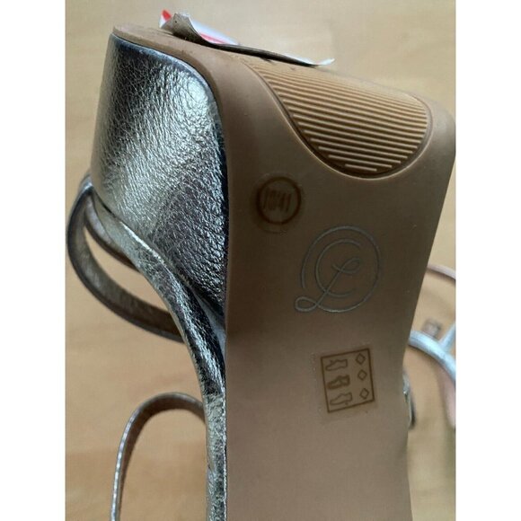 CHINESE Laundry New "Amella" Ankle Strap Silver Platform Sandal Heel - Picture 8 of 10